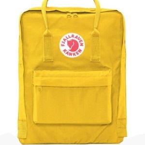 •BNWT• Fjallraven Kanken Yellow Backpack